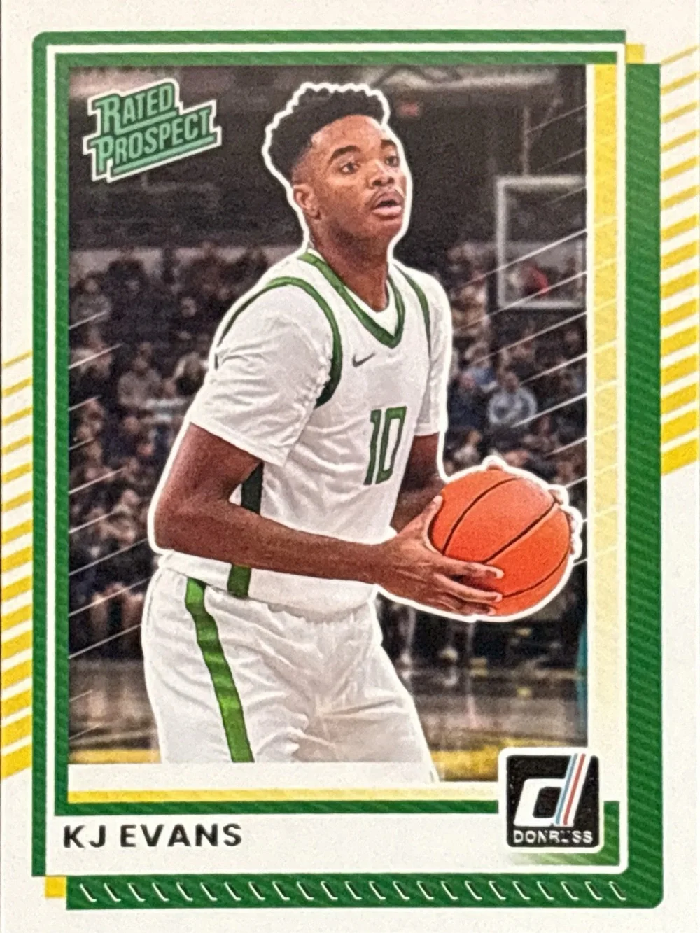 Panini Donruss Rated Prospect K J Evans Basketball Card